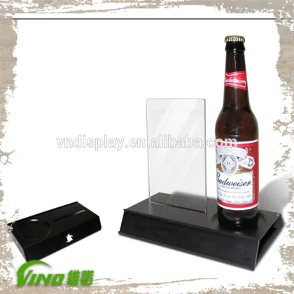 Two Bottles LED Beer Bottle Light, Bottle Glorifiers LED Light Base, Beer Display