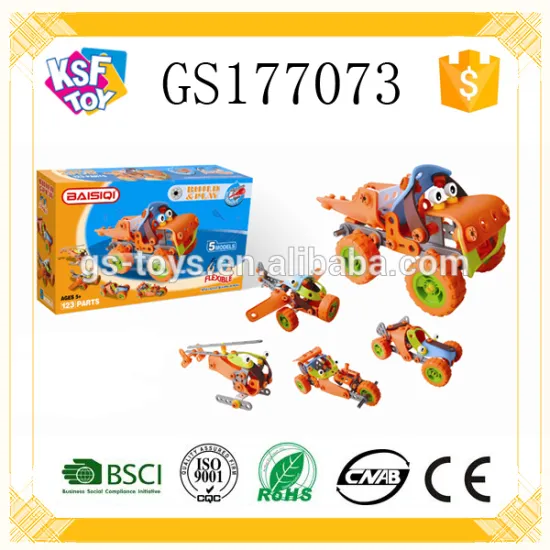 Hot Item Creative DIY Flexible Building Block Toys 5 Model Concept Car Toys