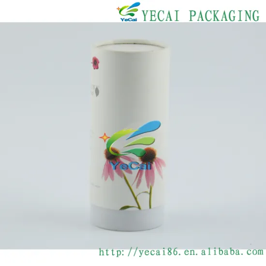 unique red tea paper canister with bottom sealed