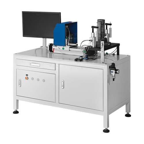 Máquina automática de marcação por pontos para tampa de válvula