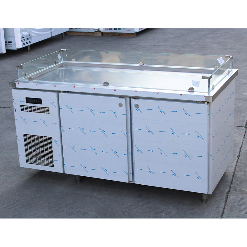 glass shield refrigerated prep table glass shield refrigerated prep table