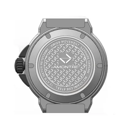 Men`s Waterproof Sports Watch with Swiss Mov't