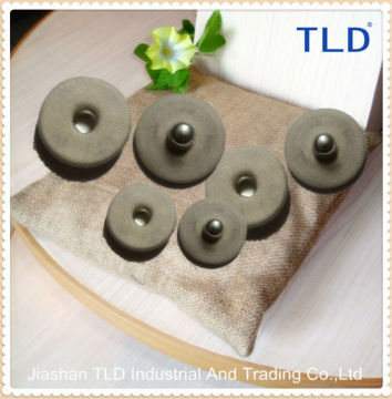 Jiashan TLD fabric cover metal snap buttons