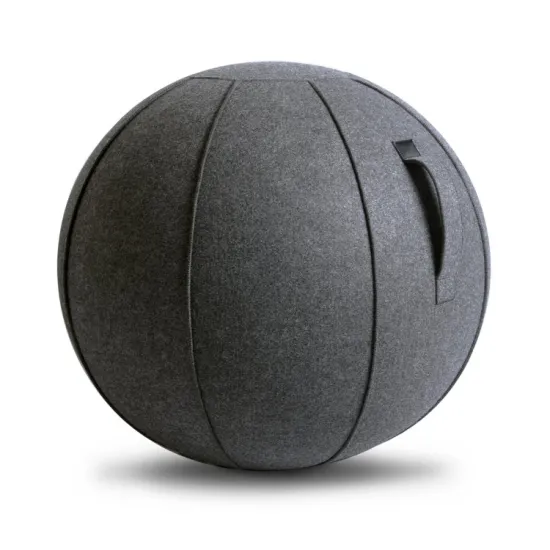 Decompression and Sensory Exercise: Standard Size Stretching Yoga Ball with Cotton Cover for Balance Training