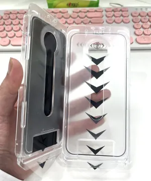 Dust Removal Phone Tempered Glass Screen Protector Kit for iPhone 16/15/14/13/12 Pro Max Plus