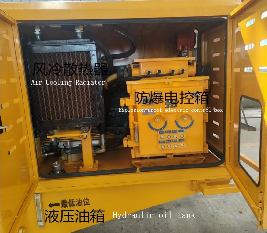 Crawler hydraulic drilling rig for coal mines