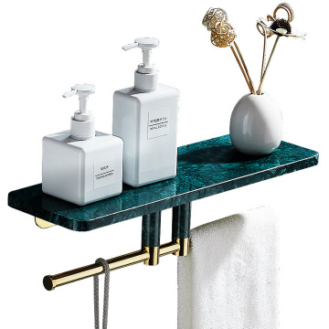 Wall Mounted Marble Bathroom Shelf for Shower Room Storage