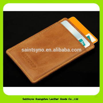 16463 High end full grain leather credit card holder unique gift
