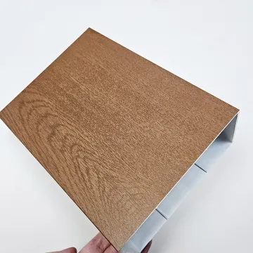 6063 T6 Hollow Tube Aluminum Wood Finish Profile