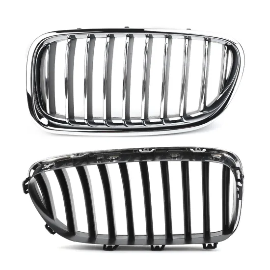 Chrome Silver Car Grille for BMW 5 Series F10 528i 535d 535i 550i x-Drive - Left Right Front Kidney