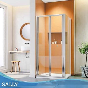 Sally 5mm γυάλινη δίπλαια ντους πόρτα περίβλημα μπάνιου