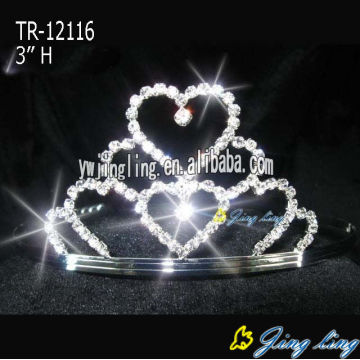 Tiaras y corazón corona