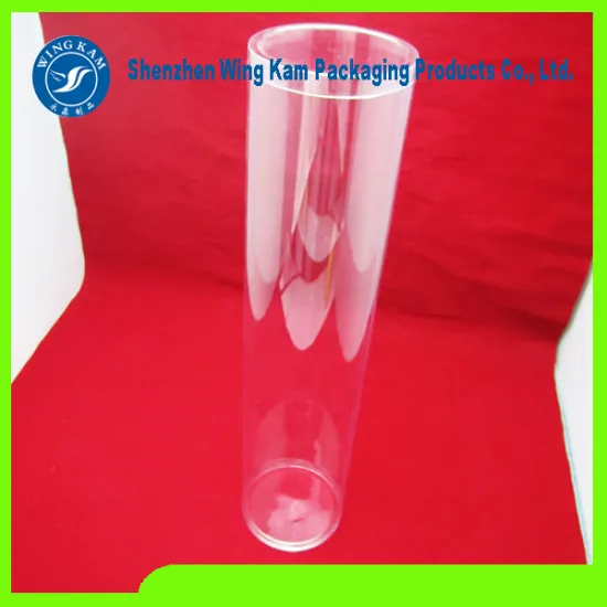 Soft Plastic Cylinder Tube Container Clear Tube Packaging