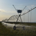 A sprinkler irrigation machine with strong adaptability, high structural strength, and good stability Aquaspin