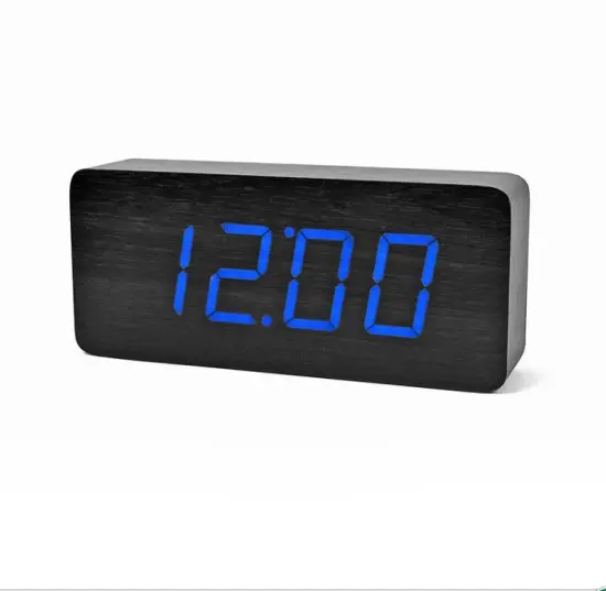 Electronic Wood Clock Digital Display Clock Alarm Clock