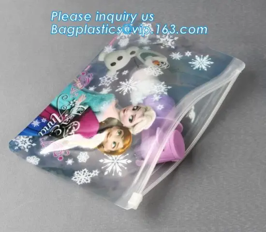 Makeup Bag Case Travel Organizer Toiletry Wash Bag, Slider zipper clothing packaging EVA plastic bags for clothing plastic bag