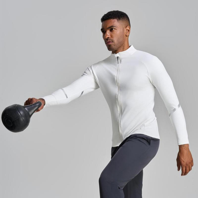 Gym Coat Men's Stretch Long Sleeve Tracksuit