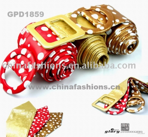 PU belt&amp; fashion belt supplier&amp; ladies dress belt: Sweat design of Glory model:GPD1859