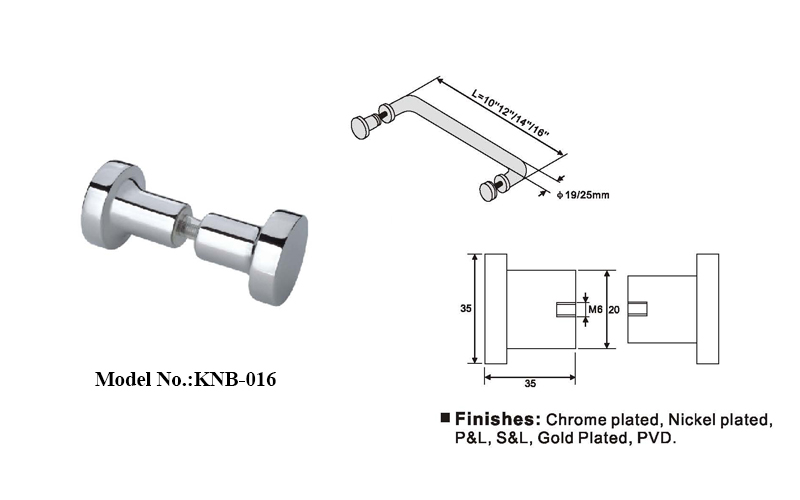 Stainless Steel Shower Room Door Knob