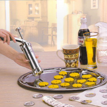 Silver Screwing Shule Cookie Home - Made Pure Aluminum Biscuit Maker With Long - Life