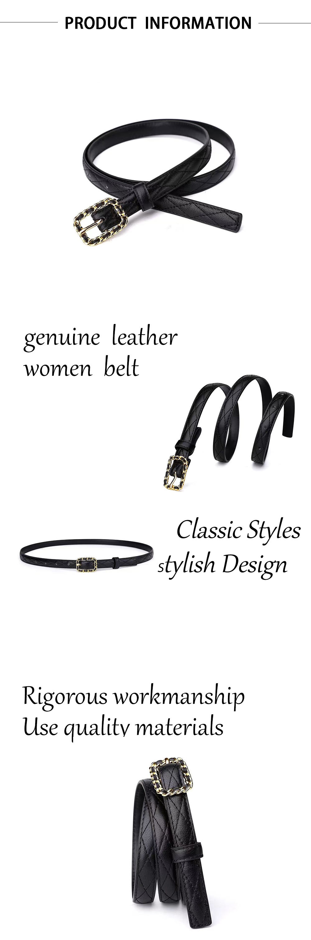 Genuine Leather Women Belt