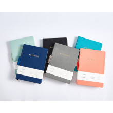 Simple Morandi color series notebook with pen loop