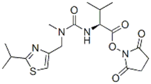 Urea,N'-[(1S)-1-[[(2,5-dioxo-1-pyrrolidinyl)oxy]carbonyl]-2-methylpropyl]-N-methyl-N-[[2-(1-methylethyl)-4-thiazolyl]methyl]-(9CI) CAS 224631-15-6