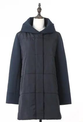 Women's black Long Cotton Jacket