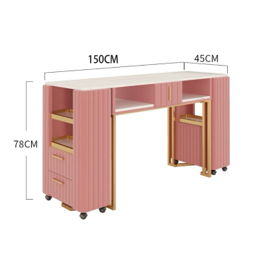 Feng Sheng Light Luxury Nail Technician Table and Chairs for Nail Care and Manicures