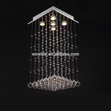 5L Simple fashion suction hanging dual purpose furniture crystal lamp X3020-5