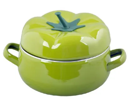 18cm Enamel Casserole/Enamel Pot/Steel Enamelware/Casserole Pot