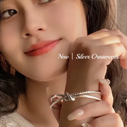 925 Sterling Silver Woven Knot Bracelet - Wholesale Silver Jewelry