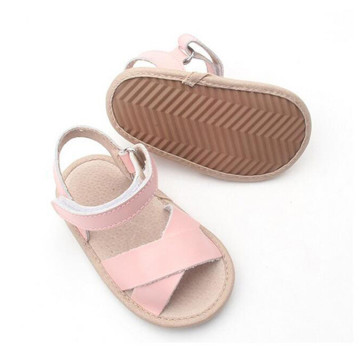 Sandalias de verano de cuero para bebés de playa