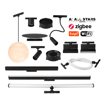 24V LED Track Light System: Smart Dimmable Magnetic Light Rail Track Spotlight
