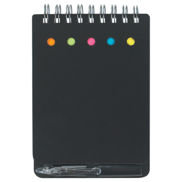 PP COVER STICKY NOTES WITH PEN