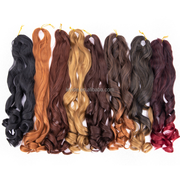 AlIiLeader Hot Sale Yaki Pony Hair Styles Crochet Braid Hair Extension Spiral Curls Synthetic Braiding Hair For Women