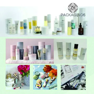 Colorful cardboard tube packaging for cosmetic