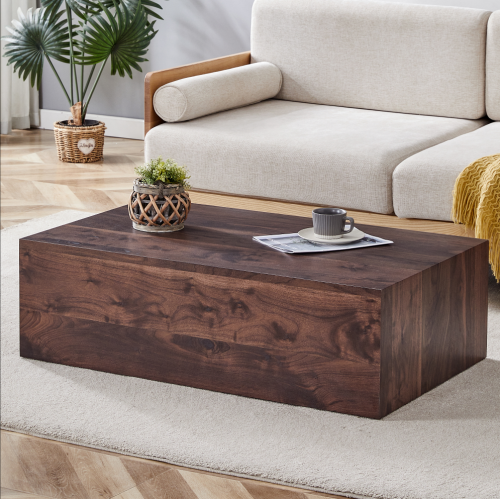 Elegant Square Coffee Table in Modern Nordic Style