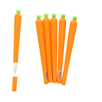 2 Pcs 0.5mm Novelty Fresh Carrot Gel Pen Promotional Gift Stationery School Office Supply New stationery