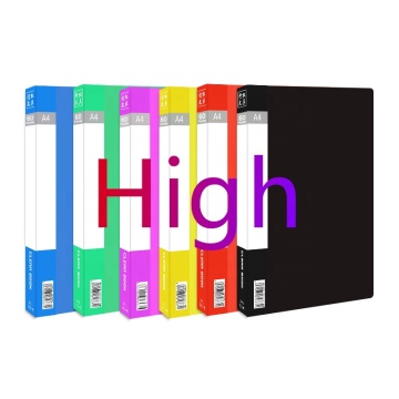 A4 Plastic Clear Pockets Display Presentation Book - Document File Folder