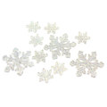 Hot sale Snowflake Transparent Flatback Resin Cabochon For DIY Art Decor Bedroom Desk Ornaments Beads Charms