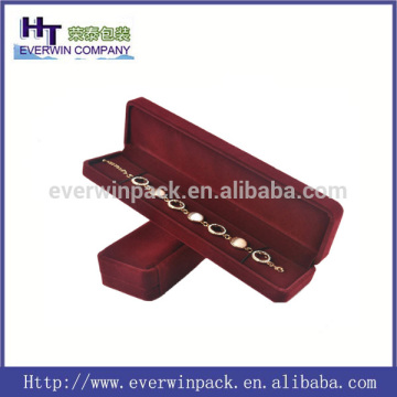 wholesale popular jewelry display case covered red velvet