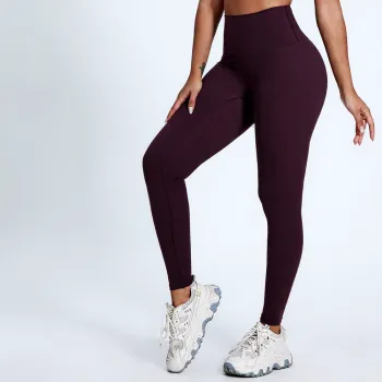 Solid Wrinkle-Resistant Seamless High Waist Leggings