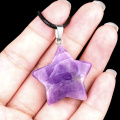 Amethyst 30mm Star Pendant Pendant for DIY Making Jewelry