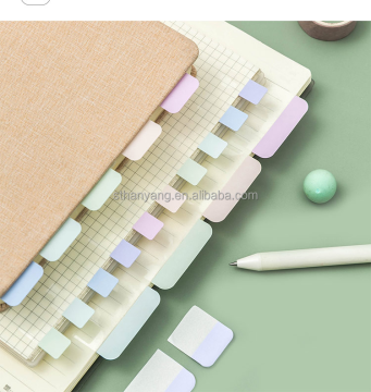 Colorful PET Paper Index Stickers for Notebooks - 26 Holes B5 Size