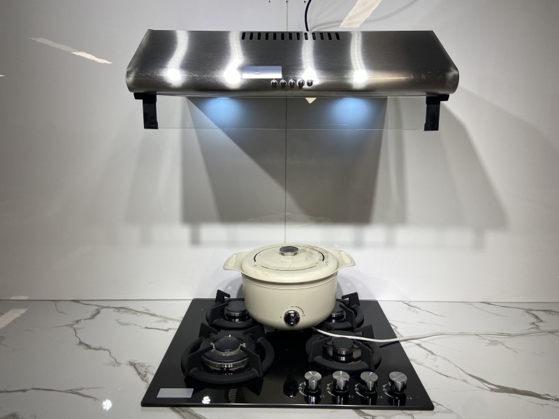 CE Approval 600mm Push Button Smoke Grease Extractors Cooker Hoods/Under Cabinet Black Kitchen Range Cooker Hood