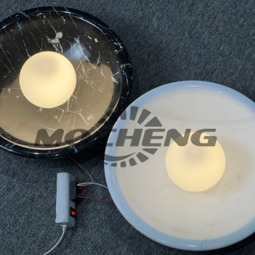 Modern Marble Wall Lamp with LED Reading Light for Bedroom and Hotel Decor