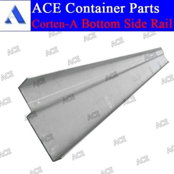 Corten steel container bottom rail bottom side rail