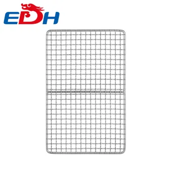 Durable Titanium Charcoal BBQ Grill Plate for Outdoor Camping and Beach Use