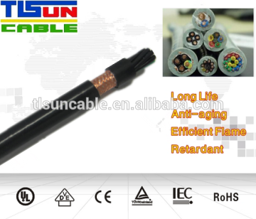 PUR shielded drag chain cable for Industrial automation equipment